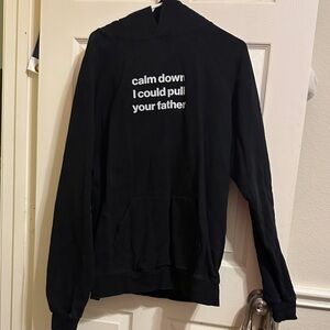 Black Graphic Men's Sweater